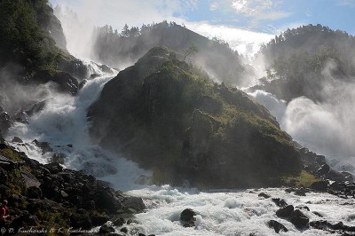 Wodospady Latefossen