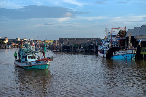 Port rybacki w Chumphon.