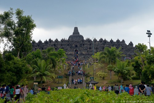 Borobudur - jeden z najważniejszych zabytków na Jawie.
