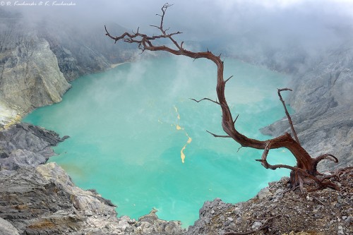 Kaldera Wulkanu Ijen.