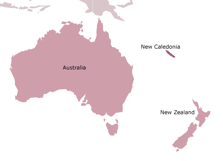 Nowa Kaledonia - mapka